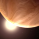 Illustration for article titled Astronomers find that nearby Earth-like planet is covered in clouds too